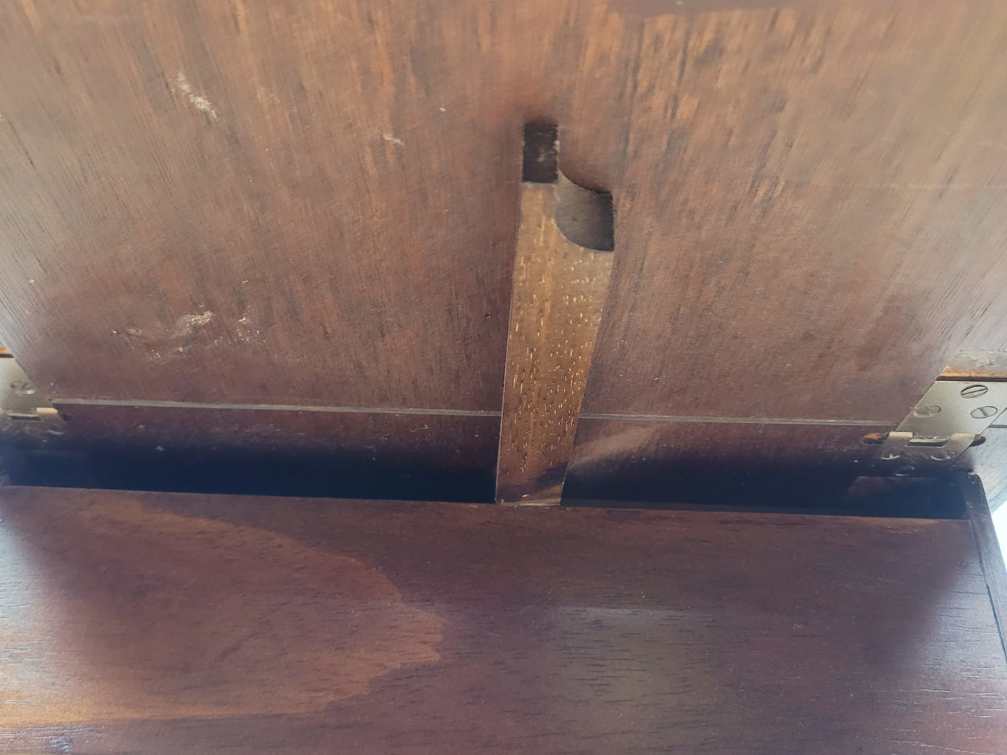 Drop Leaf Side Table Antique Style Castors Mahogany 1950s Postage Available