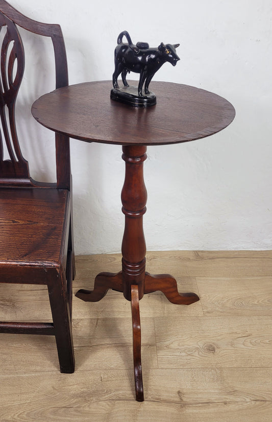 Victorian Tripod Side Table 19thC English Antique Mahogany Postage Available