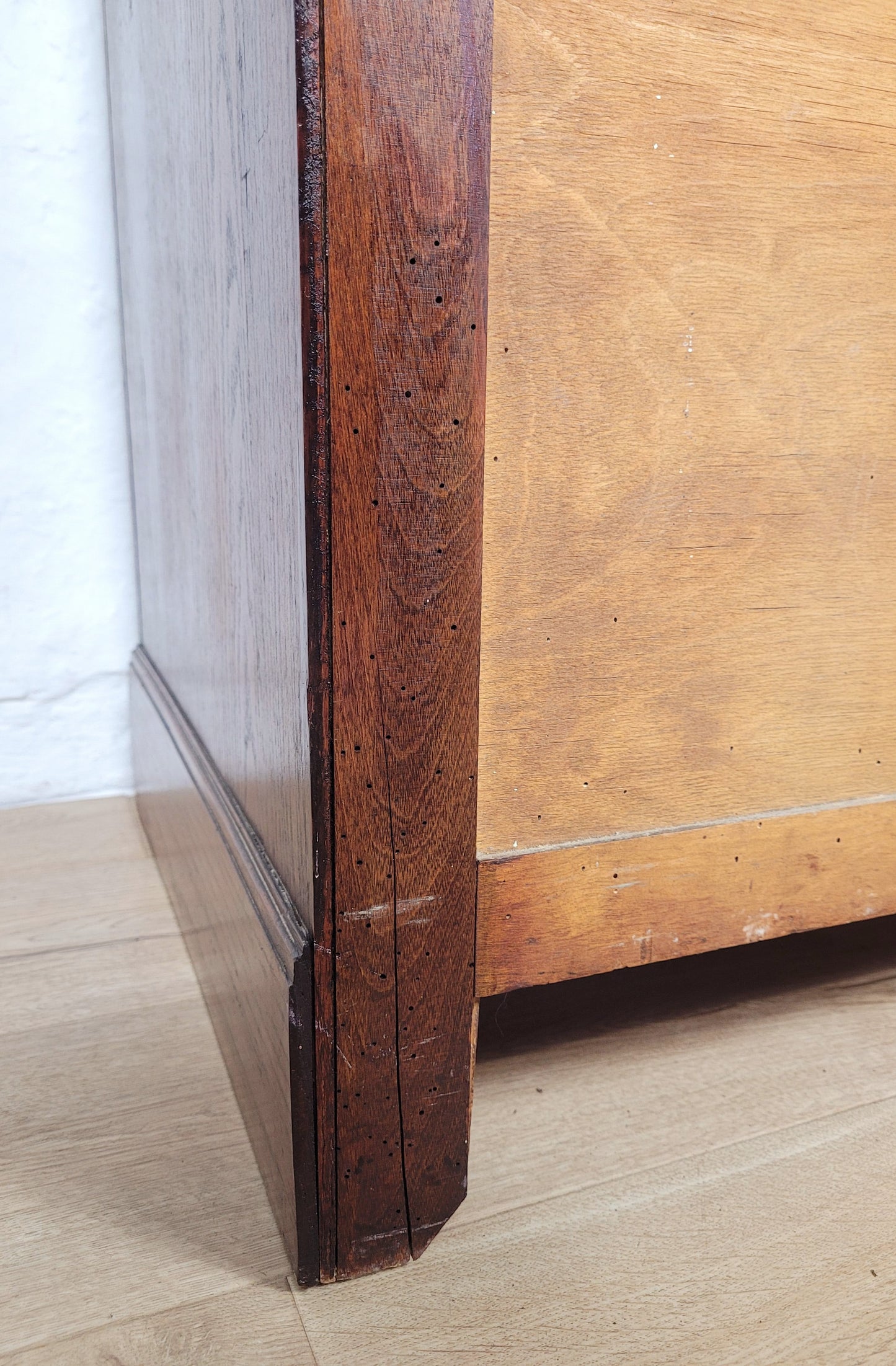 Edwardian Chest of Drawers 2 Over 3 Oak 1910s Drop Handle Delivery Available