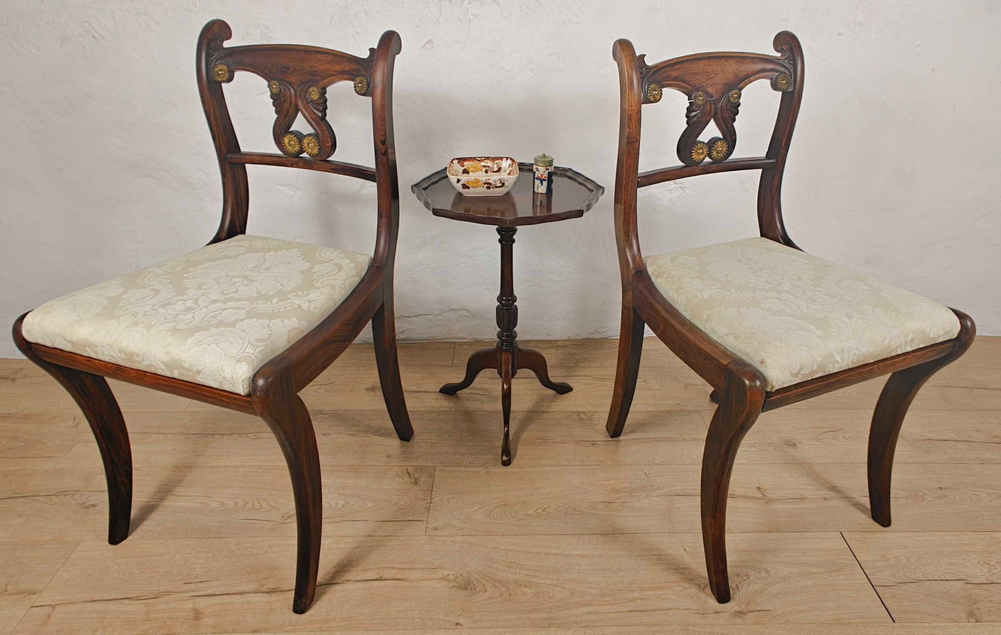 Victorian Pair Of Chairs Carved Upholstered Mahogany Antique Postage Available