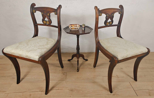 Victorian Pair Of Chairs Carved Upholstered Mahogany Antique Postage Available