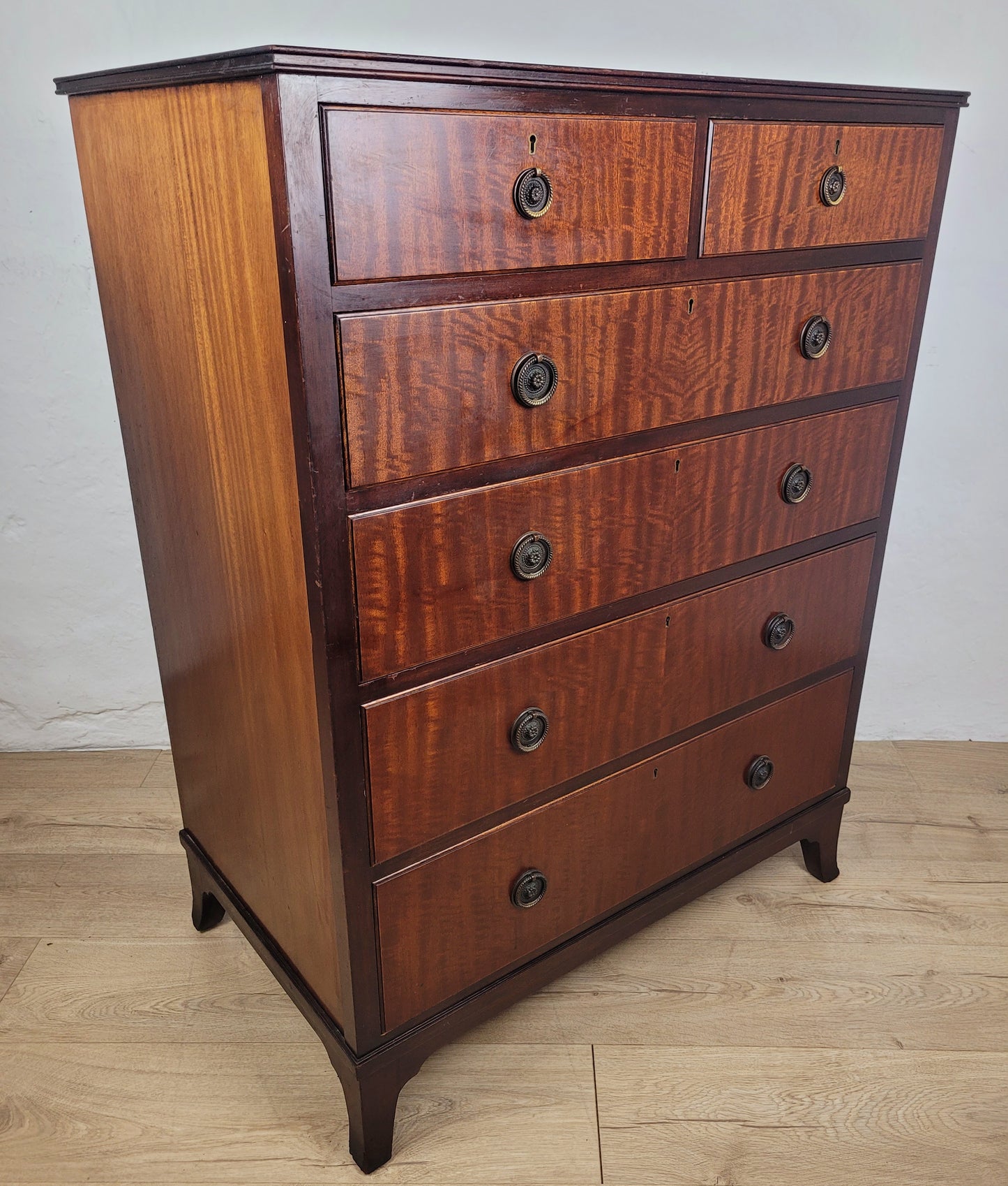Vintage Chest Of Drawers 1930s Antique Style Repro Mahogany Delivery Available