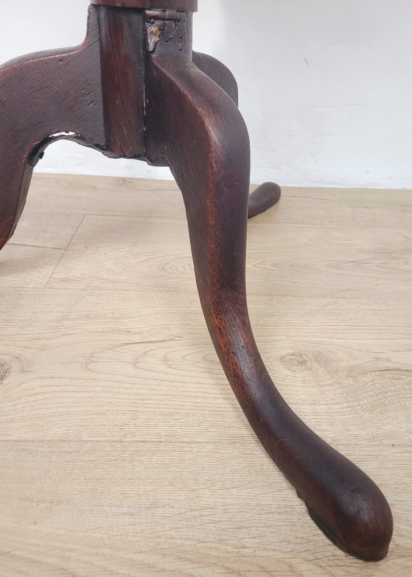 Georgian Tilt Top Table Tripod Occasional Round 18thC Oak Delivery Available