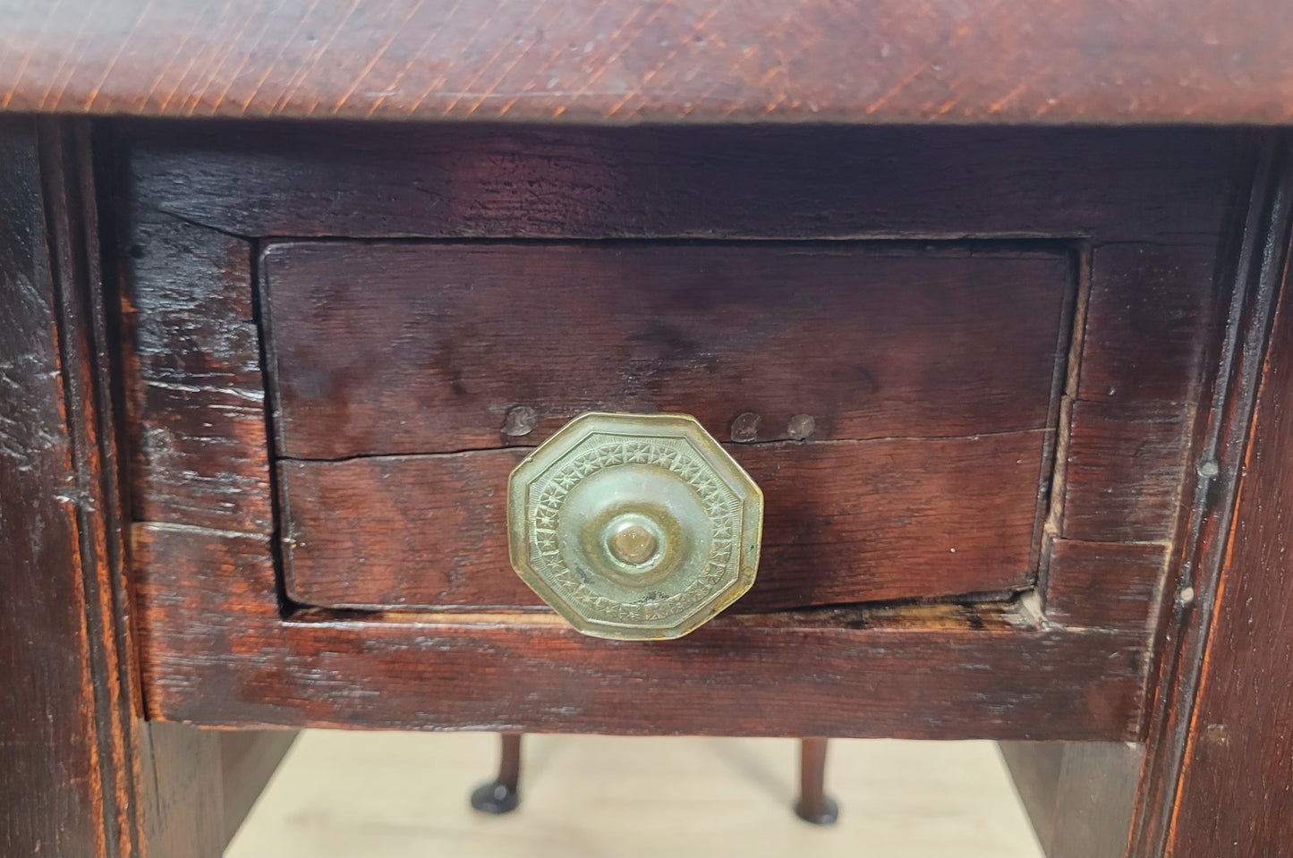 Georgian Dining Table Drop Leaf Gateleg Drawer Oak 1820's Delivery Available