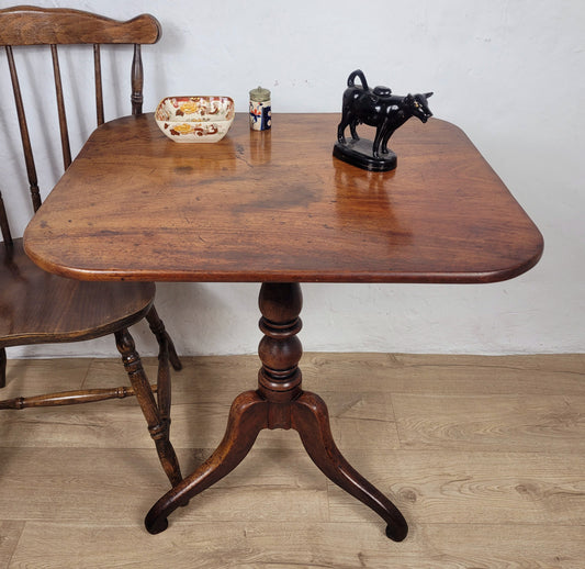 Georgian Tilt Top Table Tripod Mahogany English Postage Available