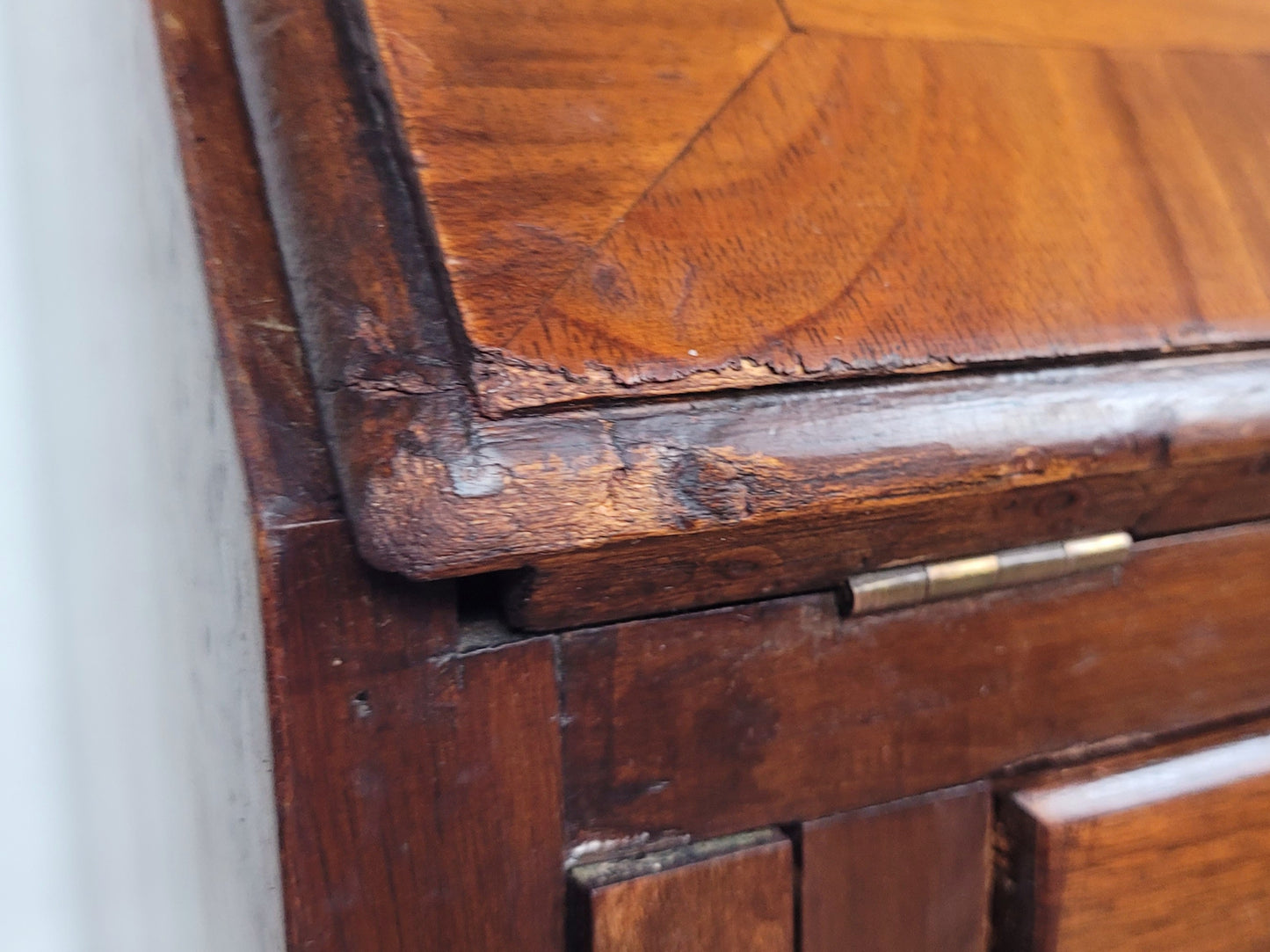 Ladies Writing Bureau Desk Vintage 1950s Lock & Key Mahogany Delivery Available