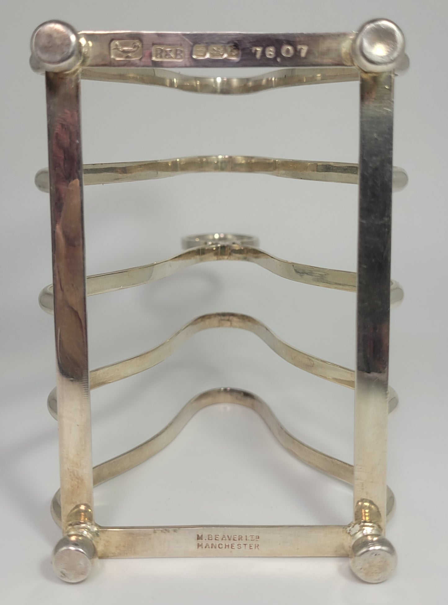 Sheffield Silver Toast Rack Hallmarked English Edwardian 1900 Tableware Postage Available