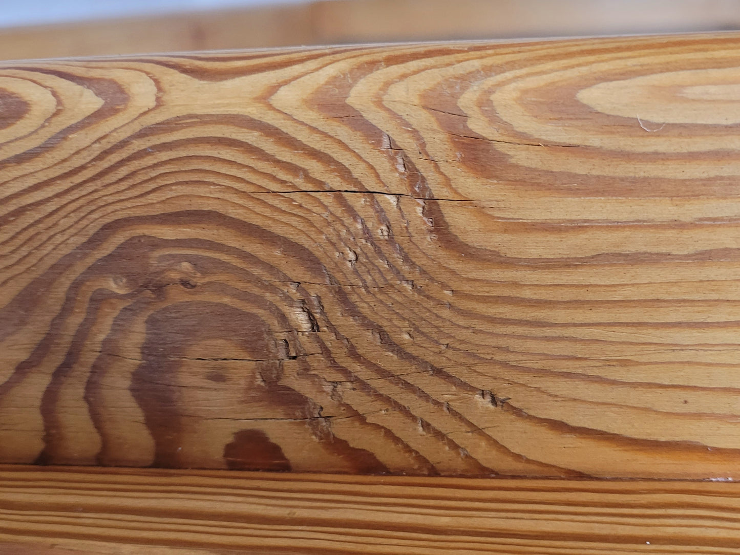 Pine Writing Desk & Chair Leather Top Country Rustic Antique Delivery Available