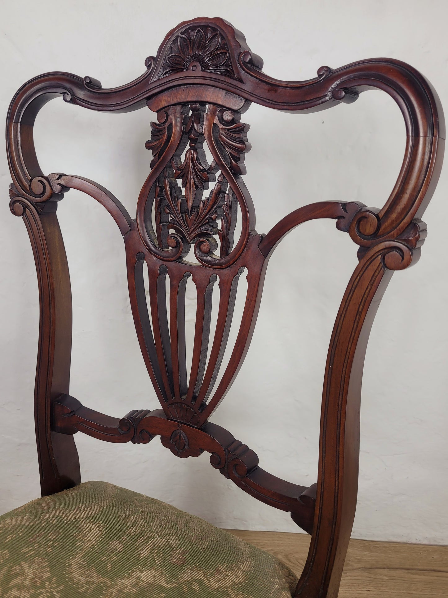 Victorian Nursing Chairs Carved Upholstered Floral 1890 Postage Available