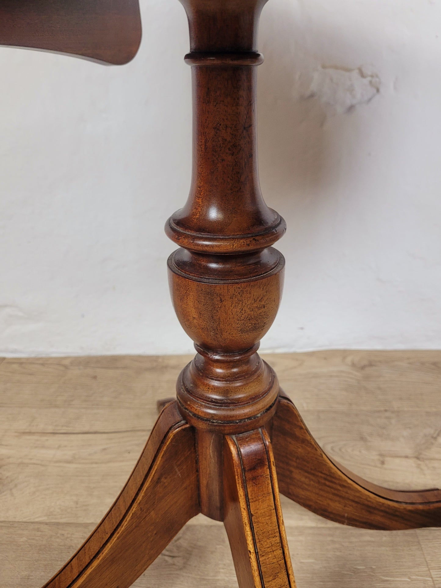 Bevan Funnell Side Table Drop Leaf Leather 1950s Reproduction Postage Available