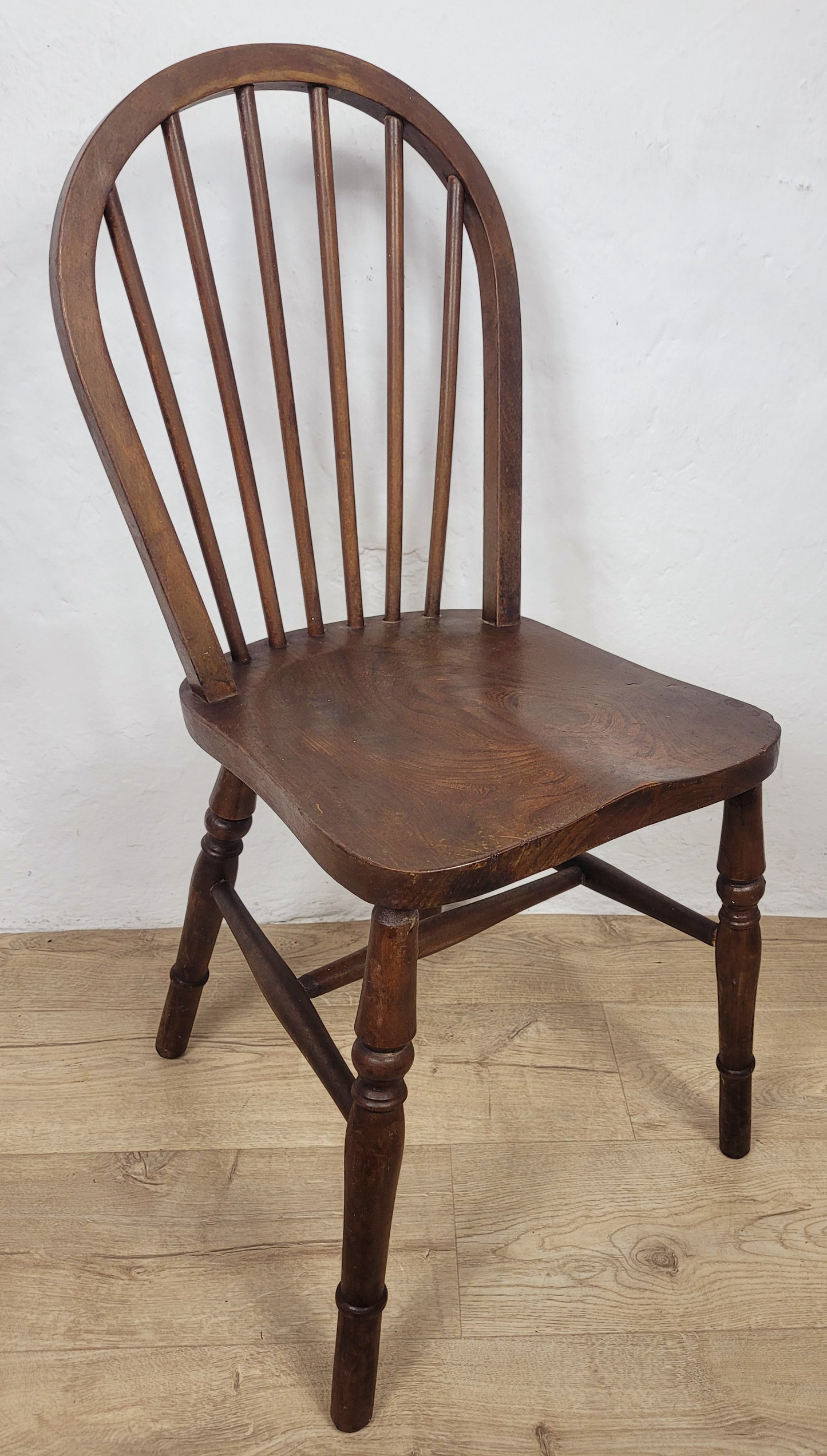 Vintage Kitchen Chair Hoop Back Elm & Birch English 20thC Postage Available