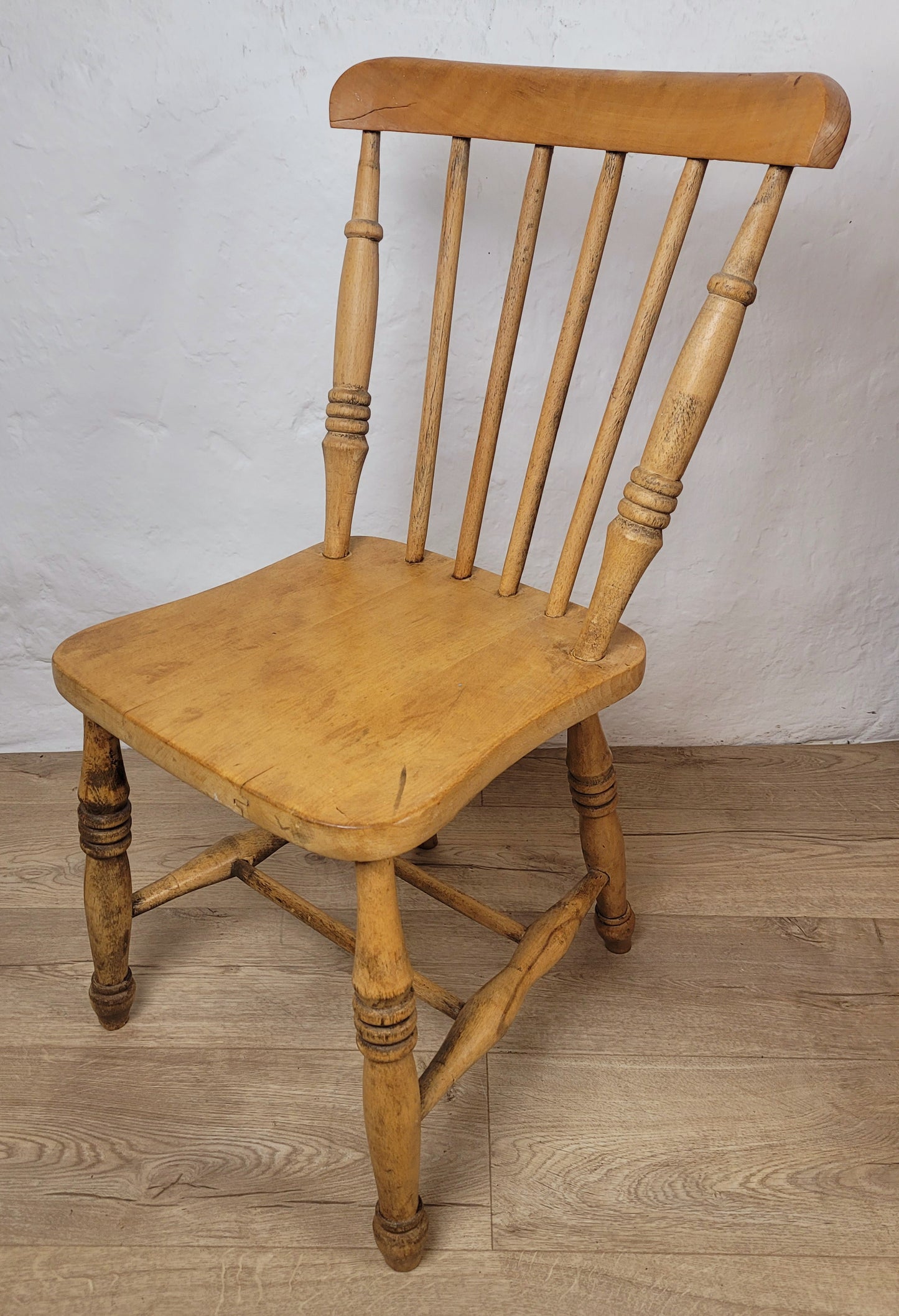 Pine Writing Desk & Chair Leather Top Country Rustic Antique Delivery Available