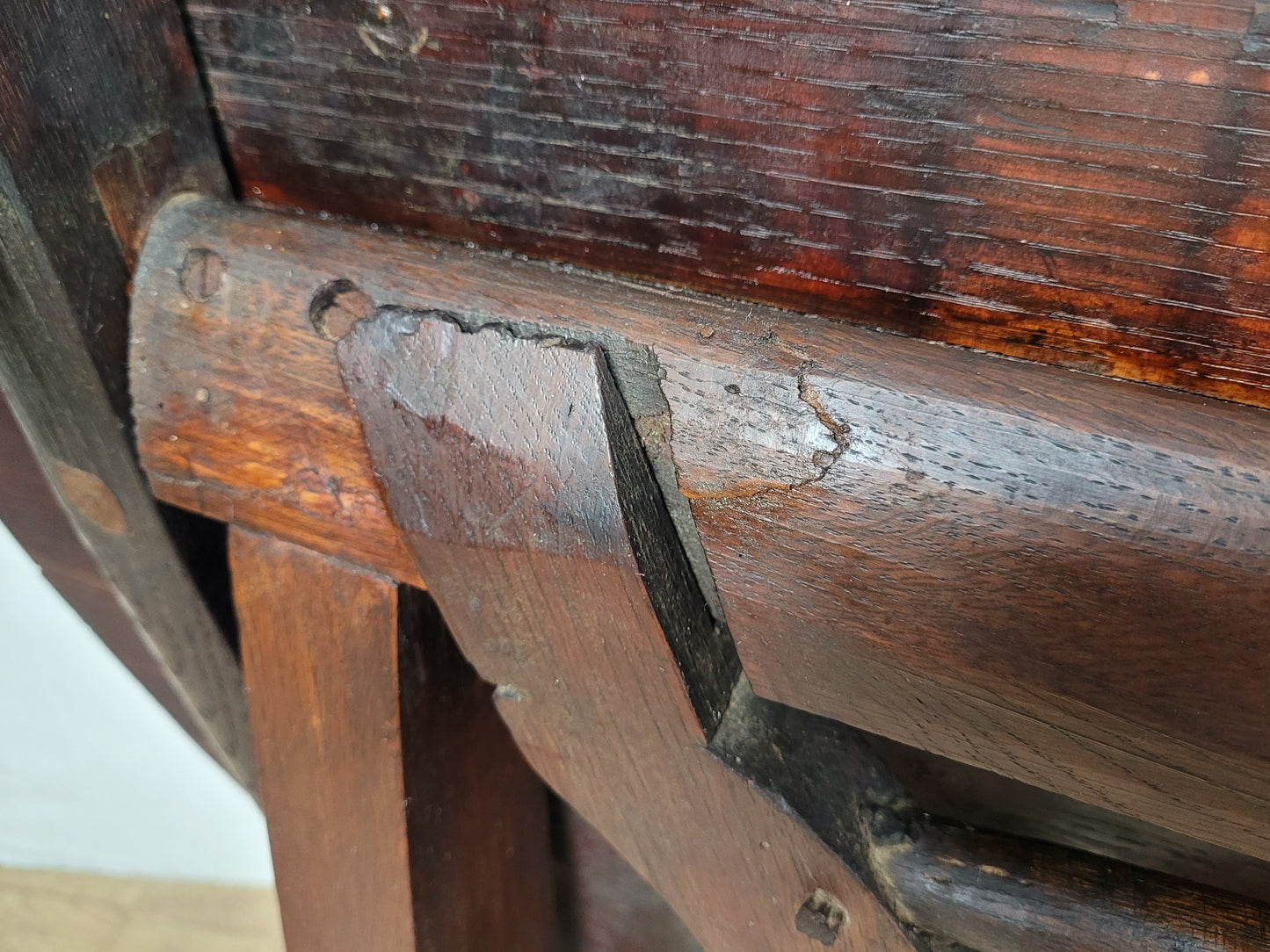 Vigneron Wine Tasting Table French Tilt Top Oak 19th Century Delivery Available