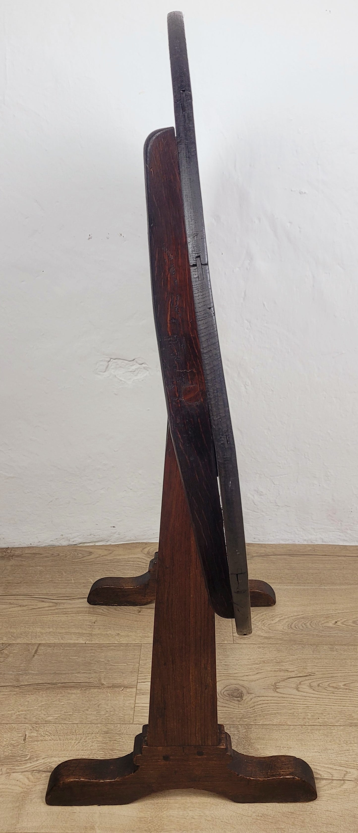 Vigneron Wine Tasting Table French Tilt Top Oak 19th Century Delivery Available