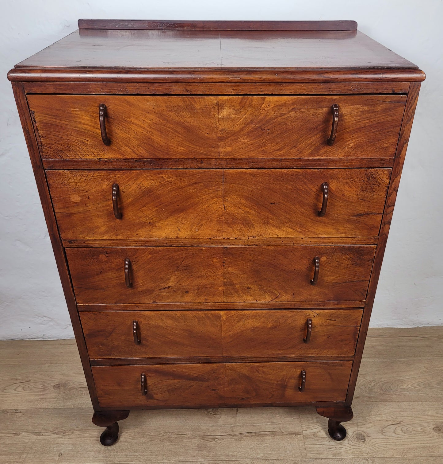 Vintage Chest of Drawers Walnut 1930s Antique Style English Delivery Available