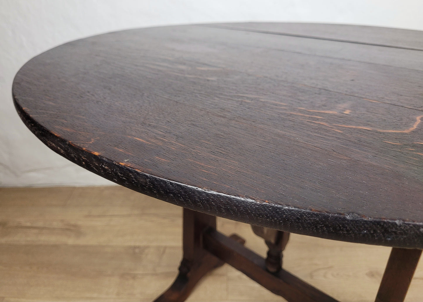 Vigneron Wine Tasting Table French Tilt Top Oak 19th Century Delivery Available