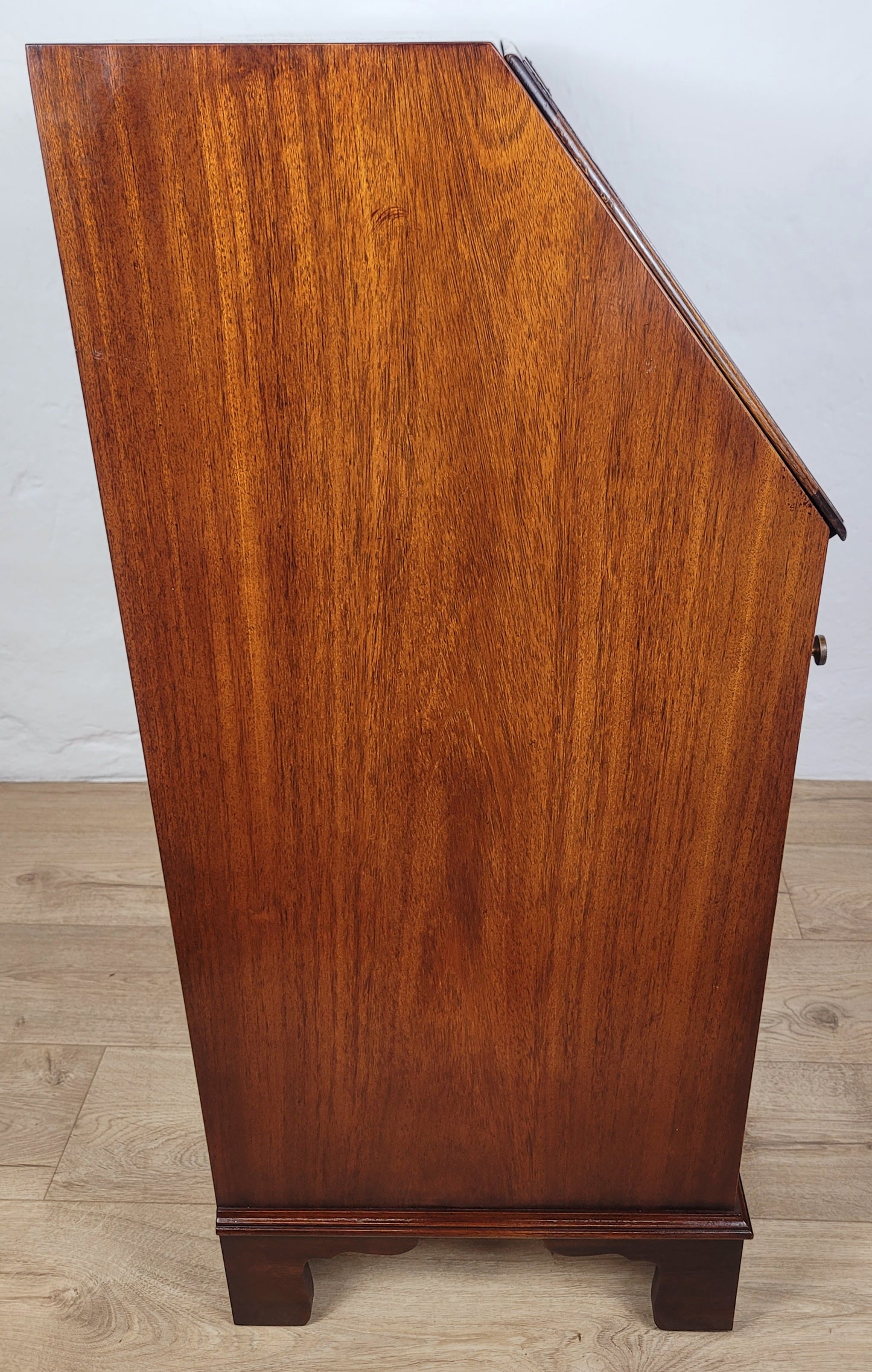 Vintage Writing Bureau Desk Leather 20thC Mahogany 1960s Delivery Available