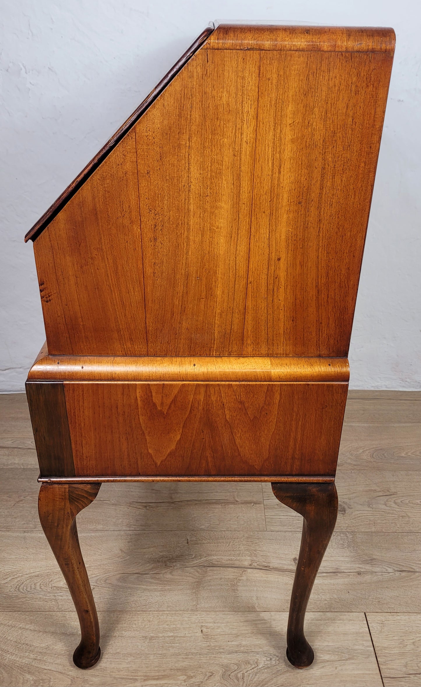 Vintage Writing Desk Denby & Spinks Walnut Cabriole Legs 1940s Delivery Available