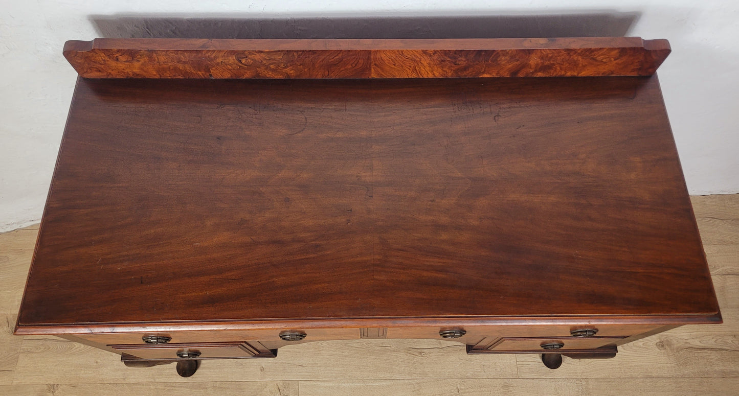 Victorian Walnut Writing Desk Sideboard Antique English Delivery Available