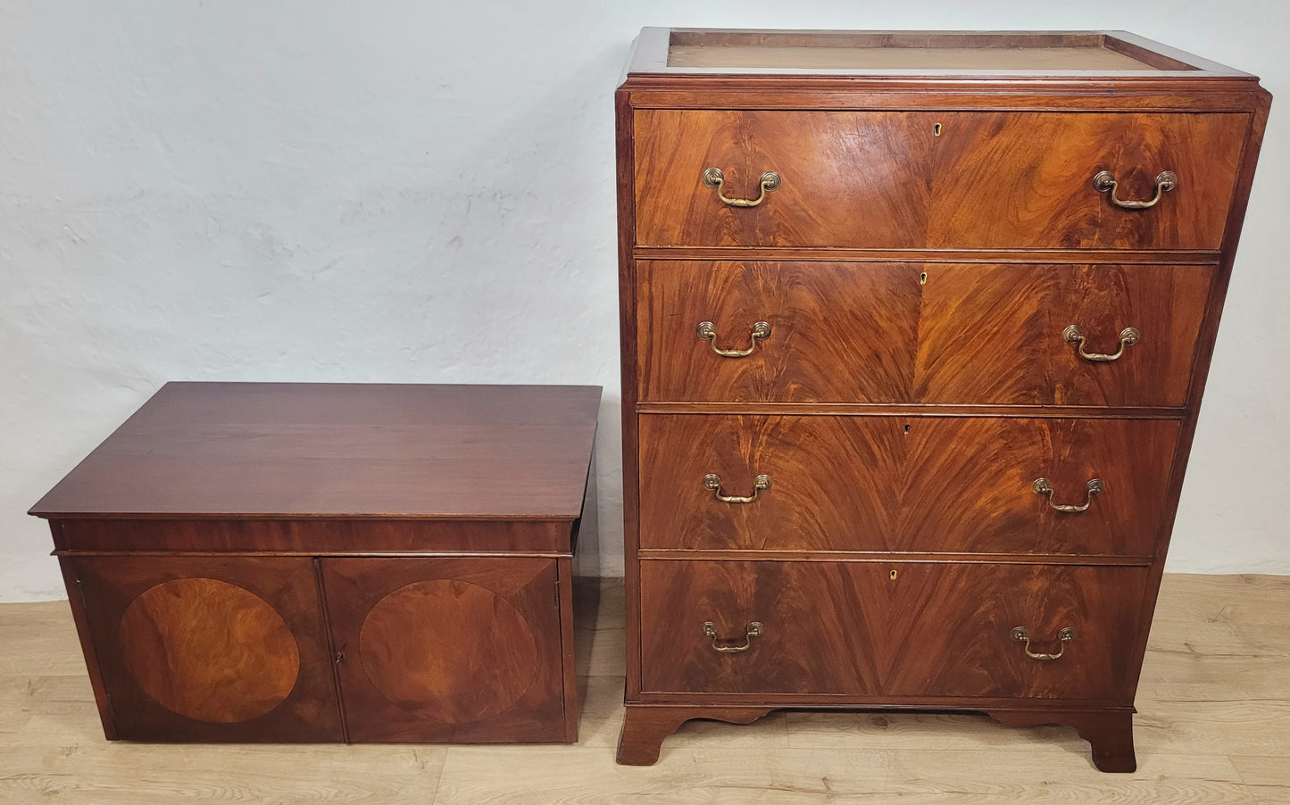 Edwardian Mahogany Tallboy English 1910 Drawers Storage Delivery Available