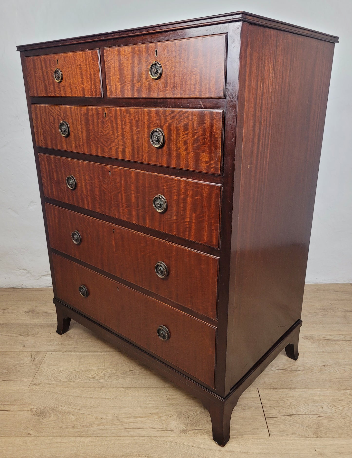 Vintage Chest Of Drawers 1930s Antique Style Repro Mahogany Delivery Available