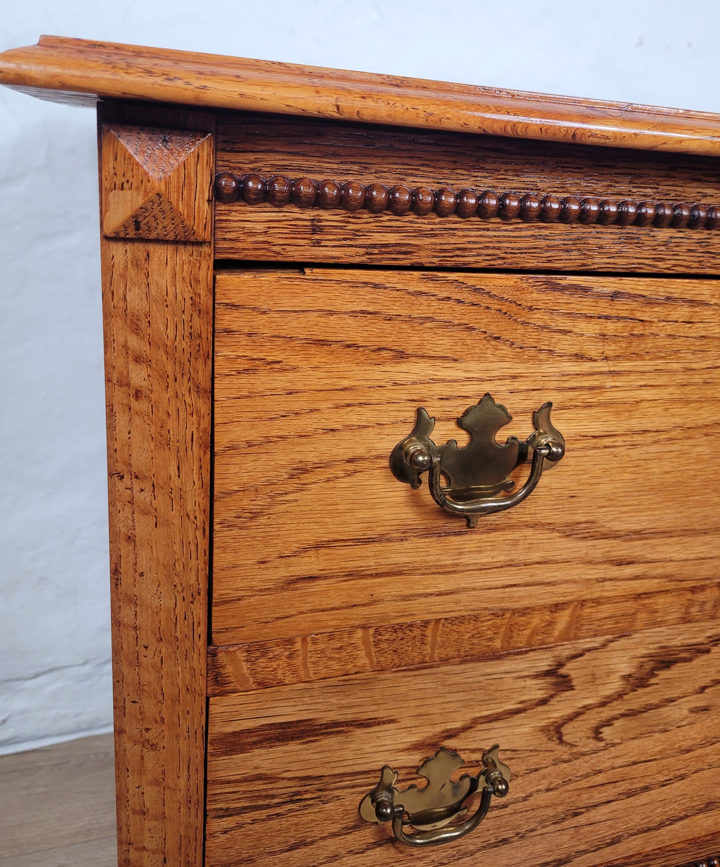 Vintage Chest Of Drawers Oak Carved Country Farmhouse Rustic Delivery Available