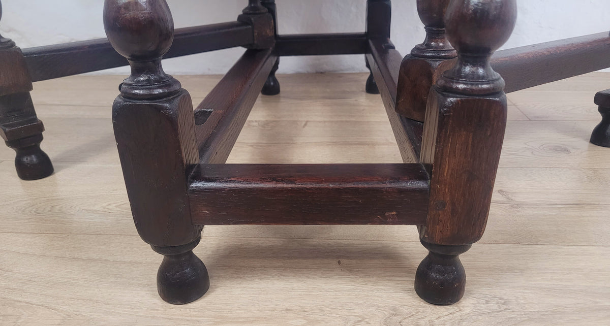 Dining Table Early 20thC Oak Drop Leaf Gateleg Country 1920's Delivery Available