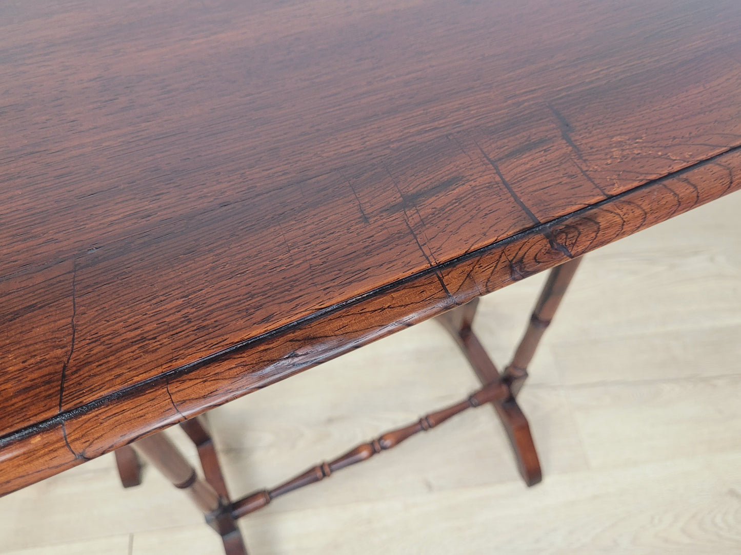 Three Nesting Occasional Tables Vintage Mahogany Mid Century Postage Available