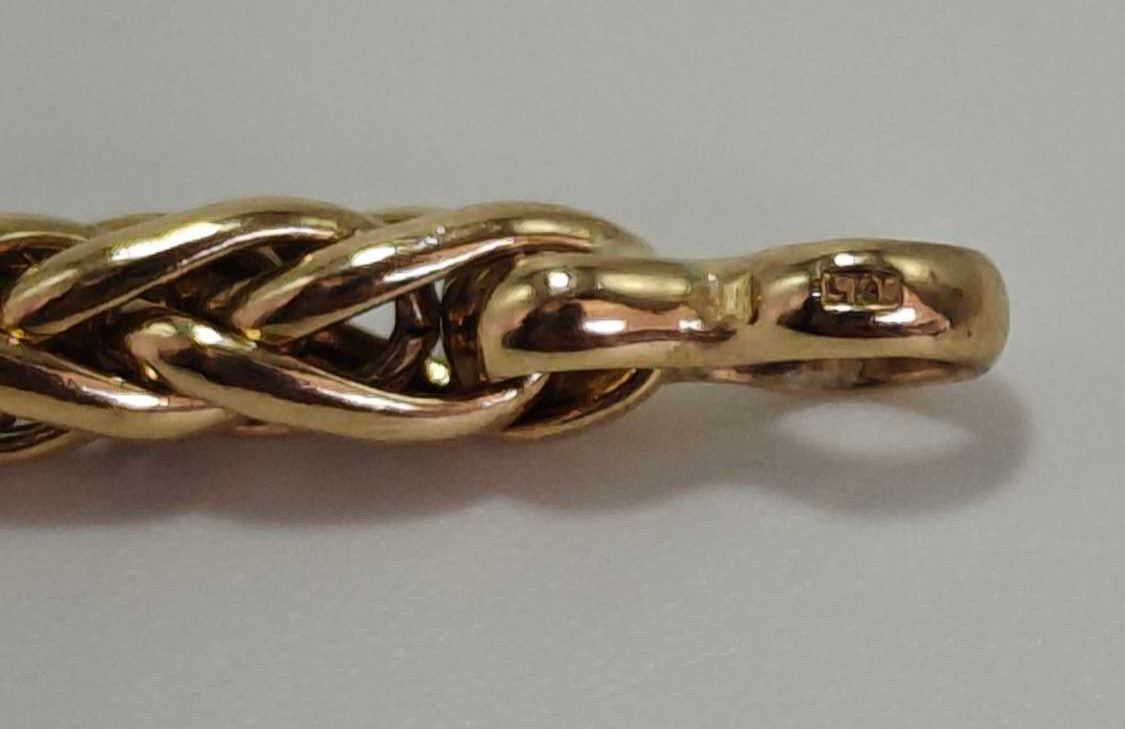 9ct Yellow Gold Spiga Necklace 23 Inches Hallmarked 375 - Postage Available
