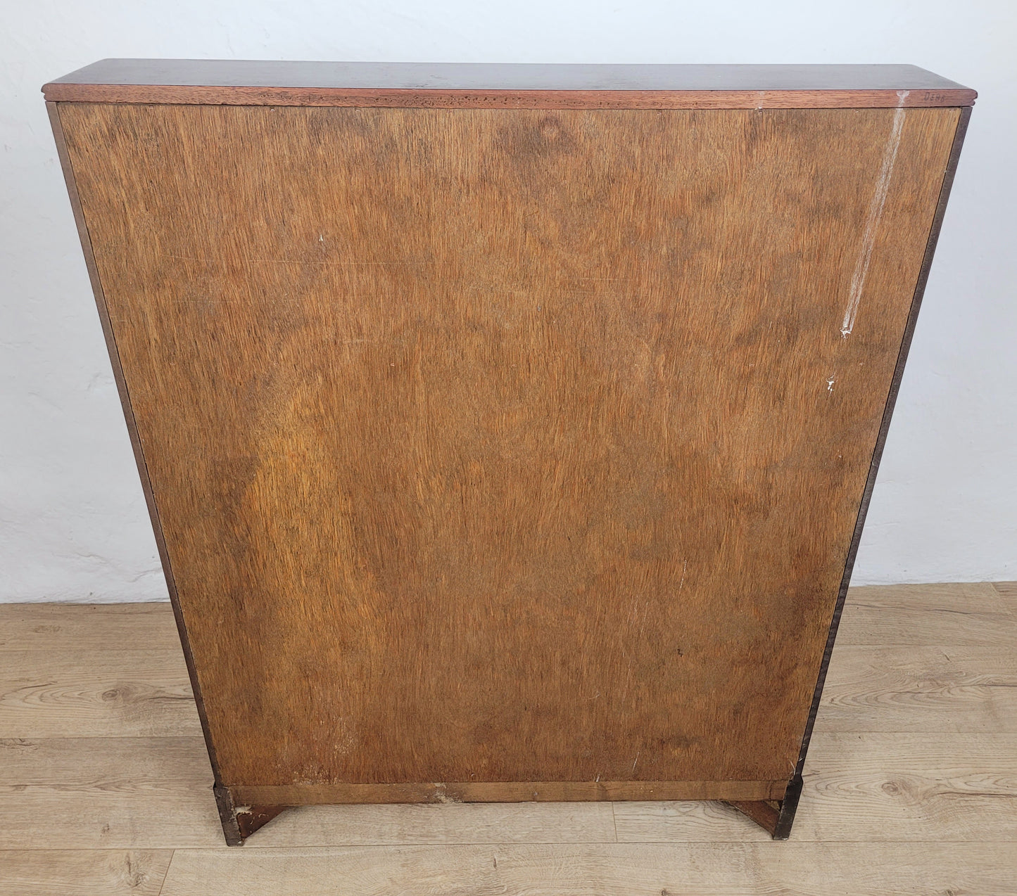 Writing Bureau Desk 20th-C Green Leather Top Drop Handles Delivery Available