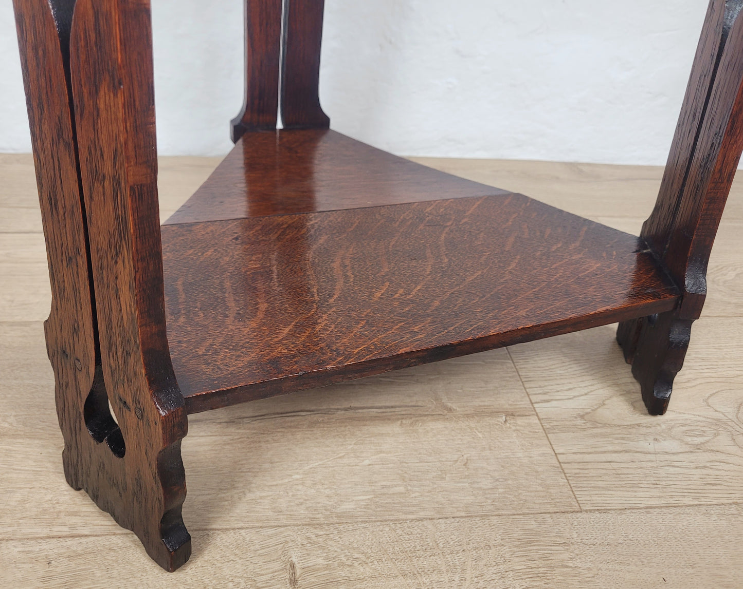 Triangular Occasional Tripod Table English Arts & Crafts 20thC Postage Available