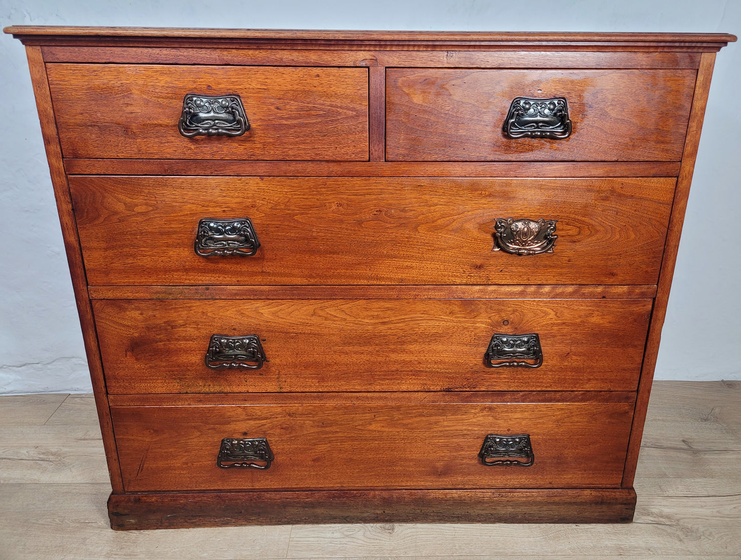Chest of Drawers Pine Arts & Crafts 2 Over 3 1910 Drop Handle Delivery Available