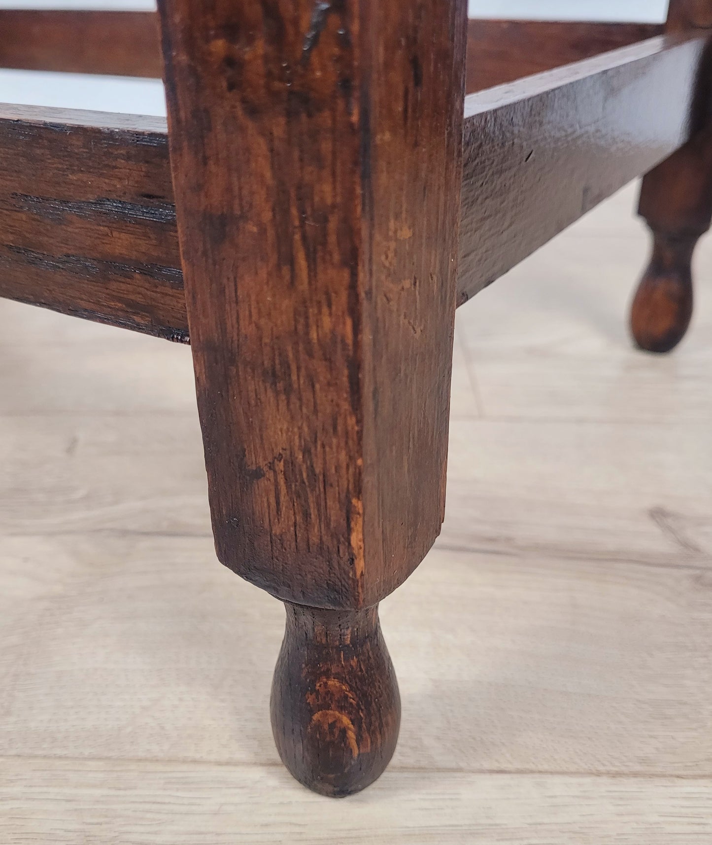 Barley Twist Side Table Vintage Rectangular Country English Postage Available