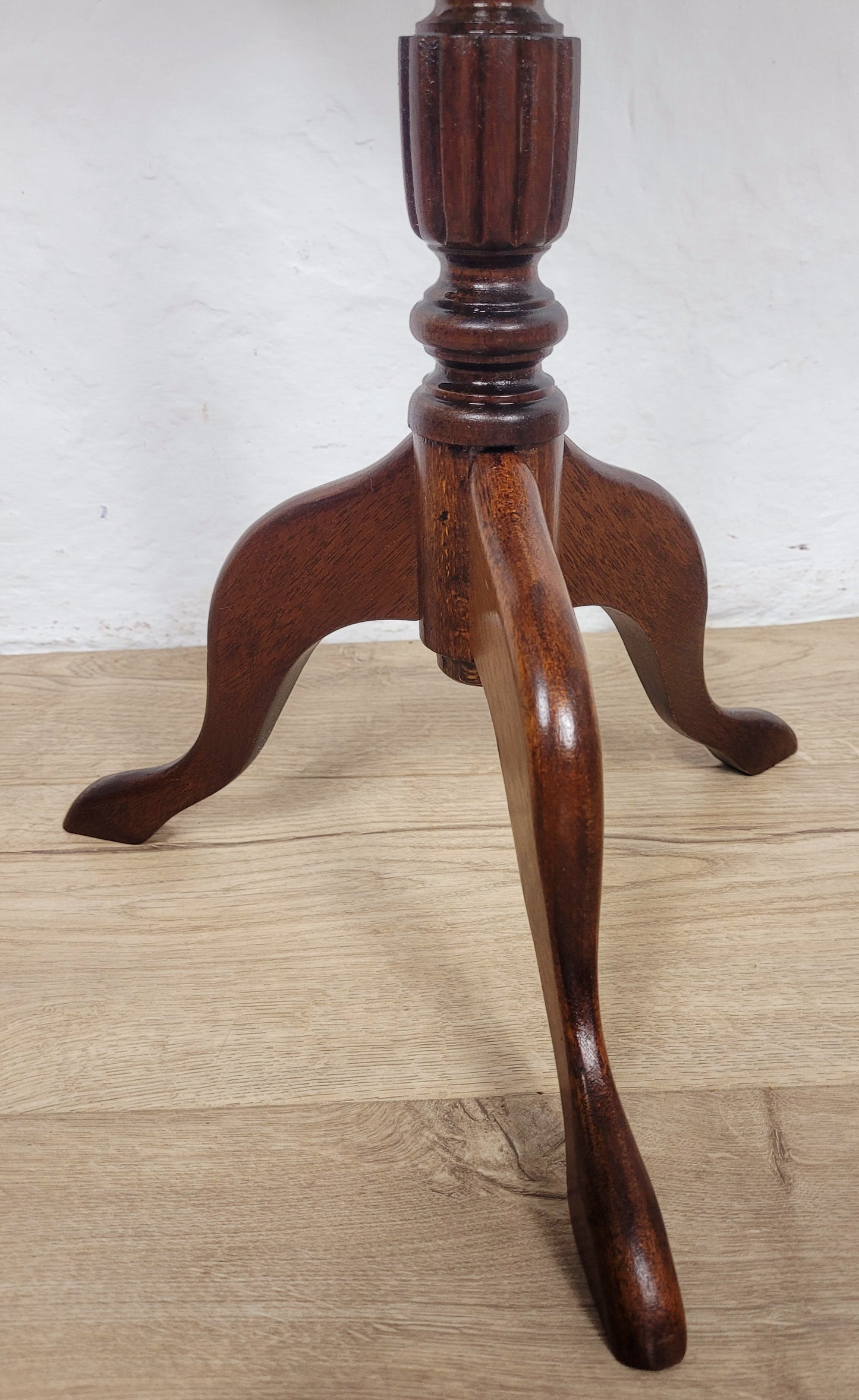 Piecrust Tripod Wine Table Octagonal Fluted Leg Vintage Postage Available