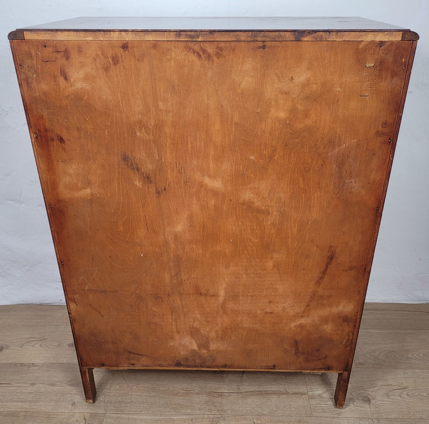 Vintage Chest of Drawers Walnut 1960s Bow Front English Delivery Available
