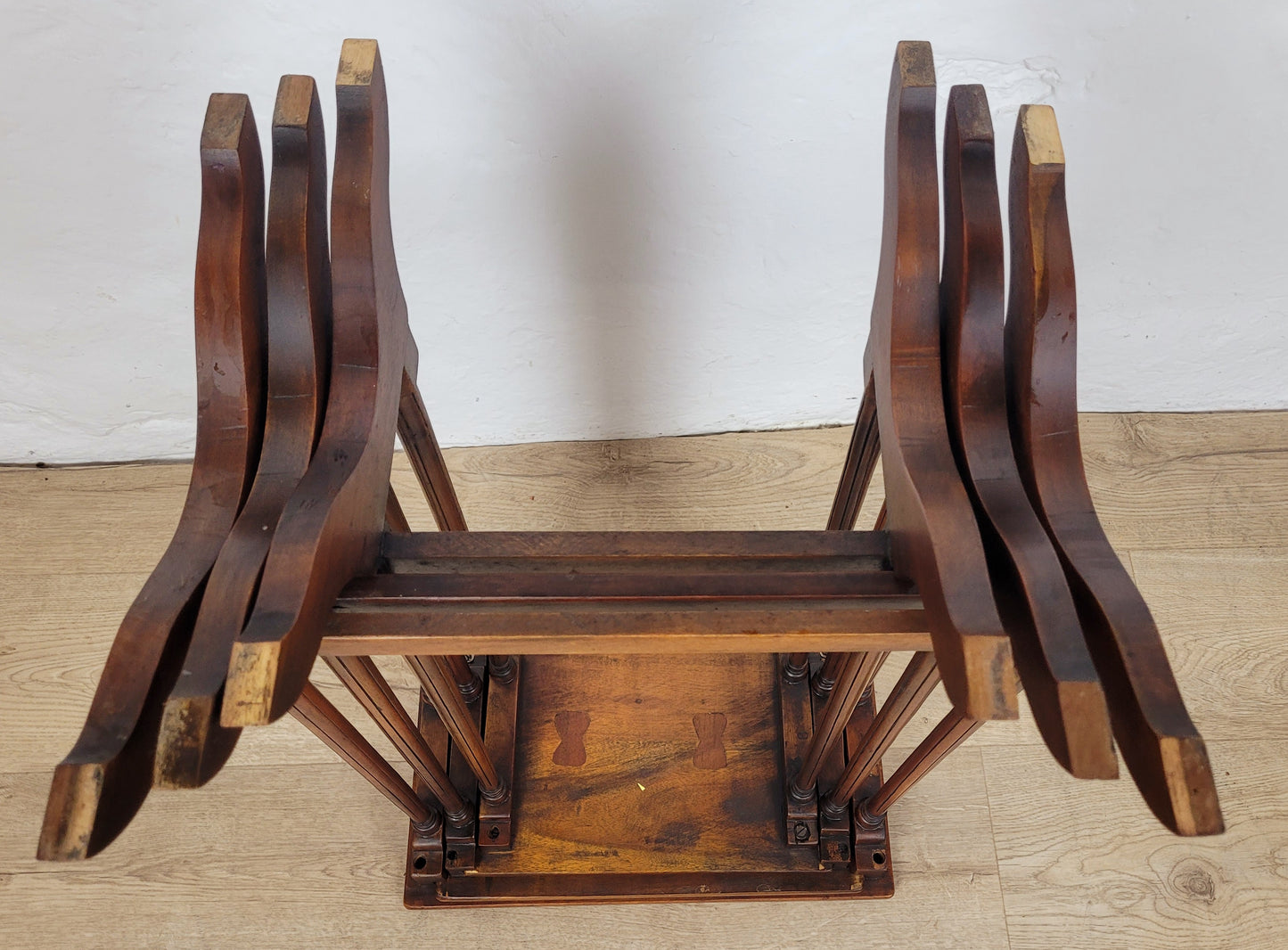 Nest Of Three Tables Victorian Mahogany Antique Postage Available