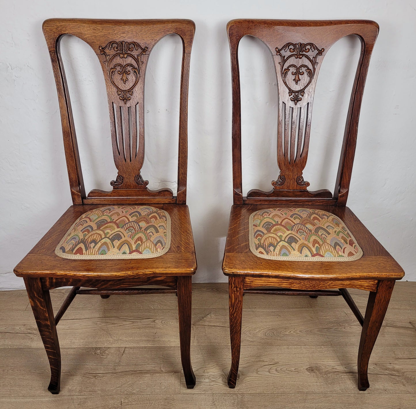 Pair Of Chairs Arts And Crafts Bedroom 1940s Upholstered Delivery Available