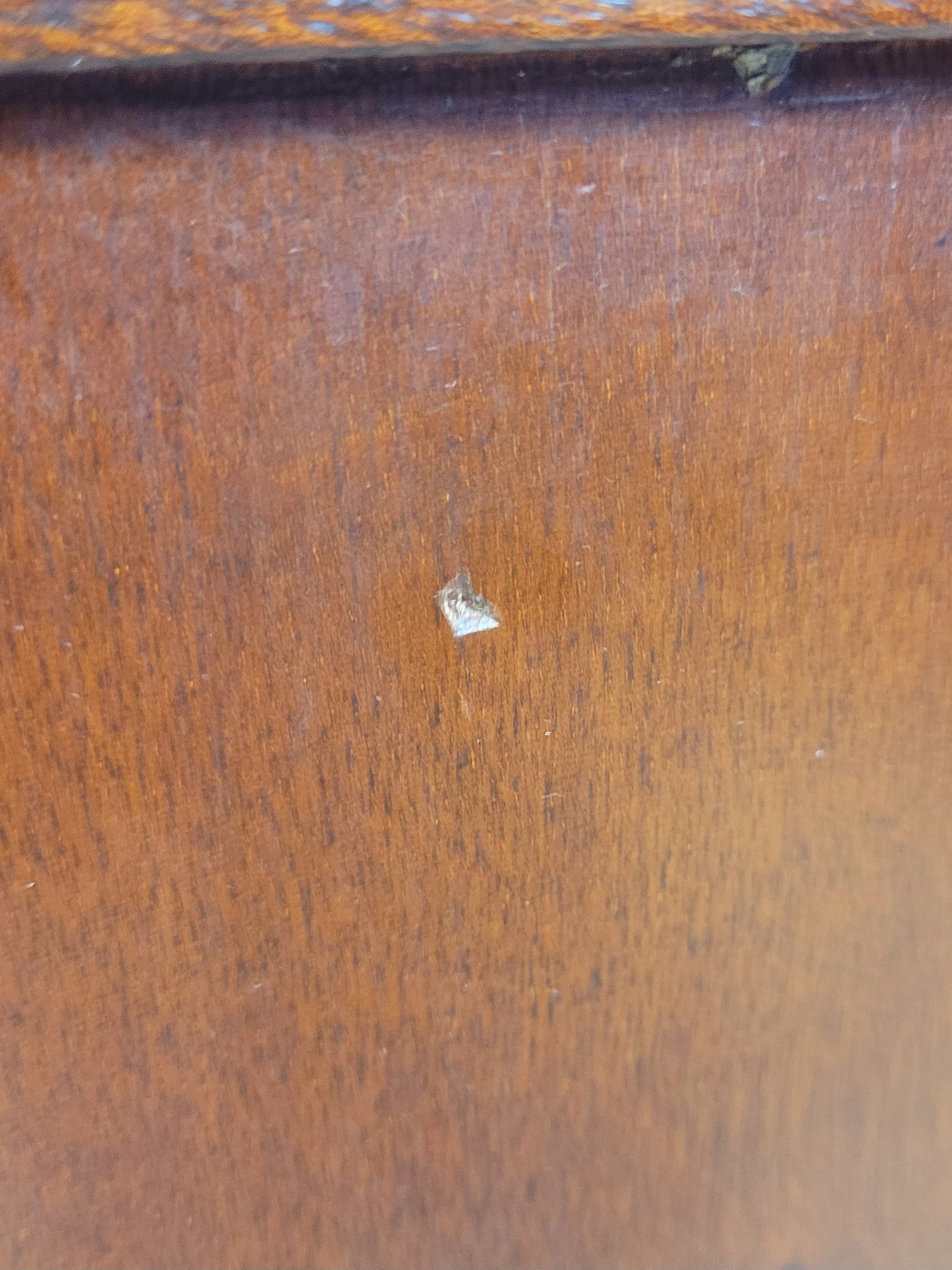 Vintage Bedside Table Leather Top Lid Mid 20th-century Postage Available