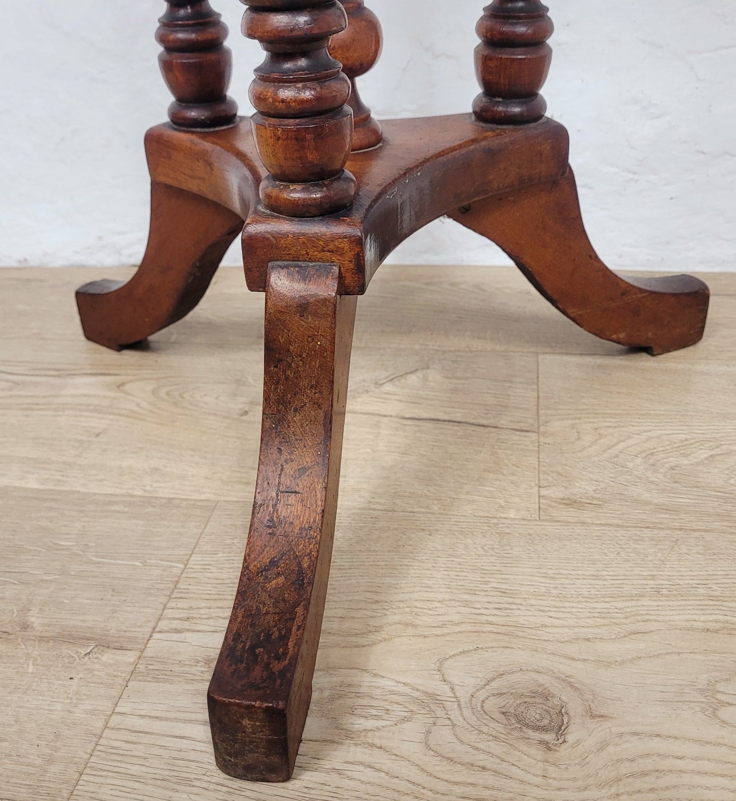 Victorian Octagonal Occasional Table Tripod English Mahogany Postage Available