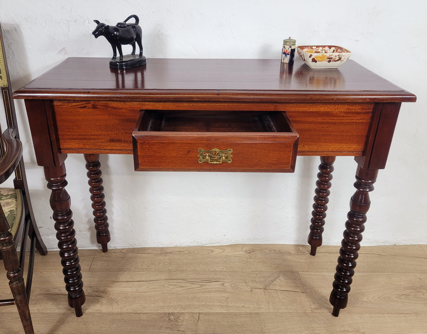Reproduction Side Table Mahogany Vintage Mid 20th-Century Delivery Available