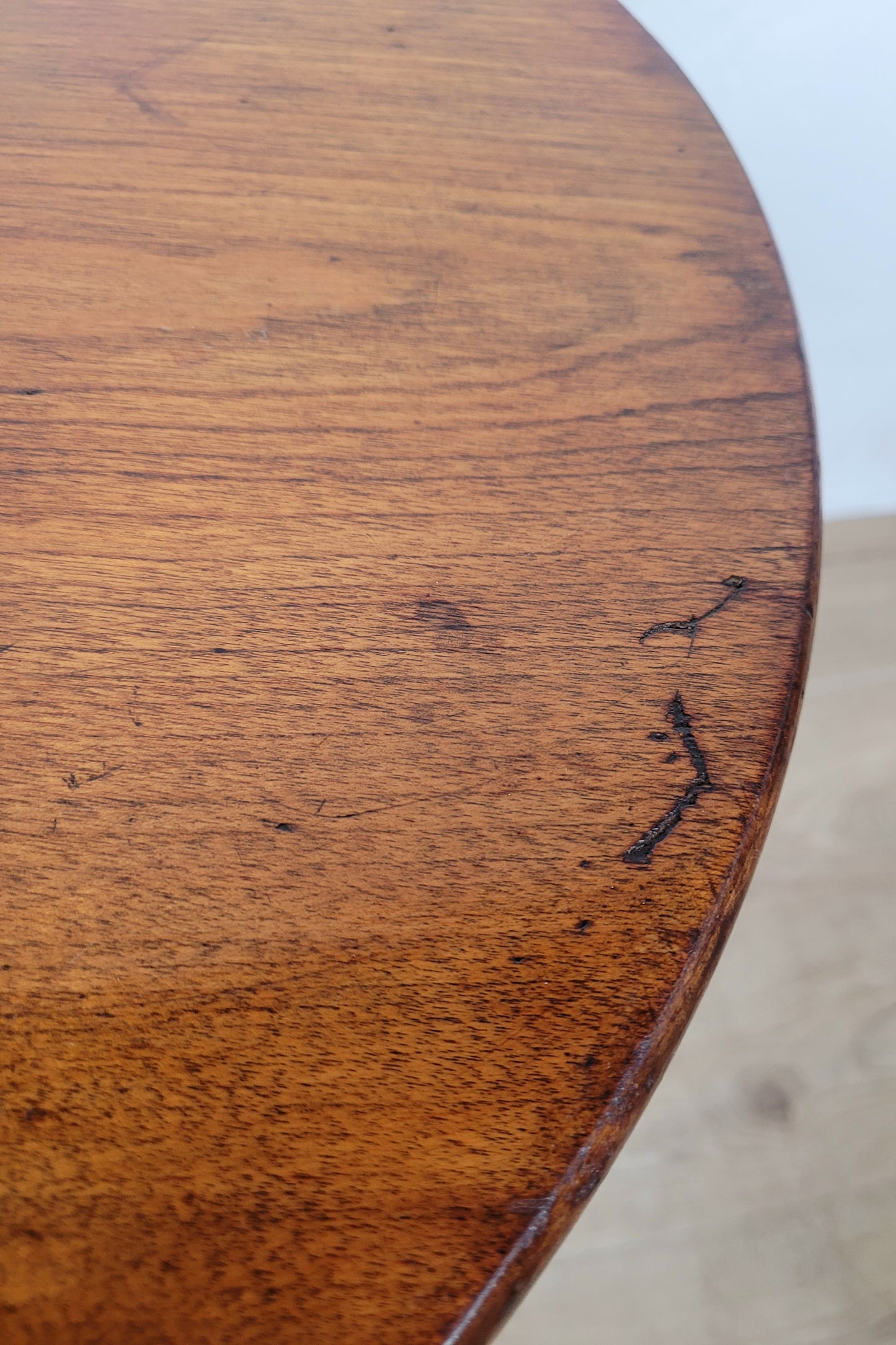 Barley Twist Occasional Table Circular Vintage 1930s English Postage Available