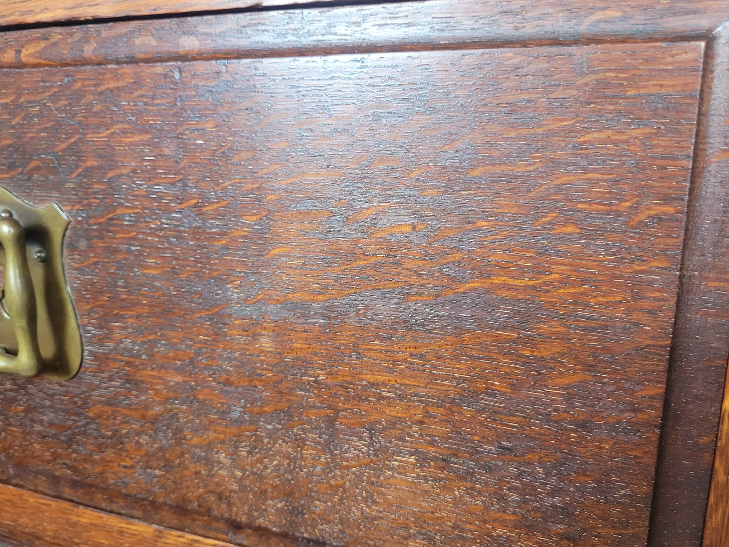 Edwardian Chest of Drawers 2 Over 3 Oak 1910s Drop Handle Delivery Available