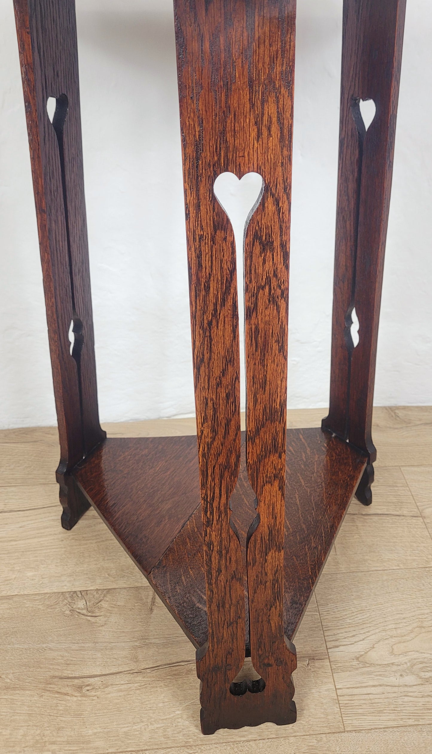 Triangular Occasional Tripod Table English Arts & Crafts 20thC Postage Available