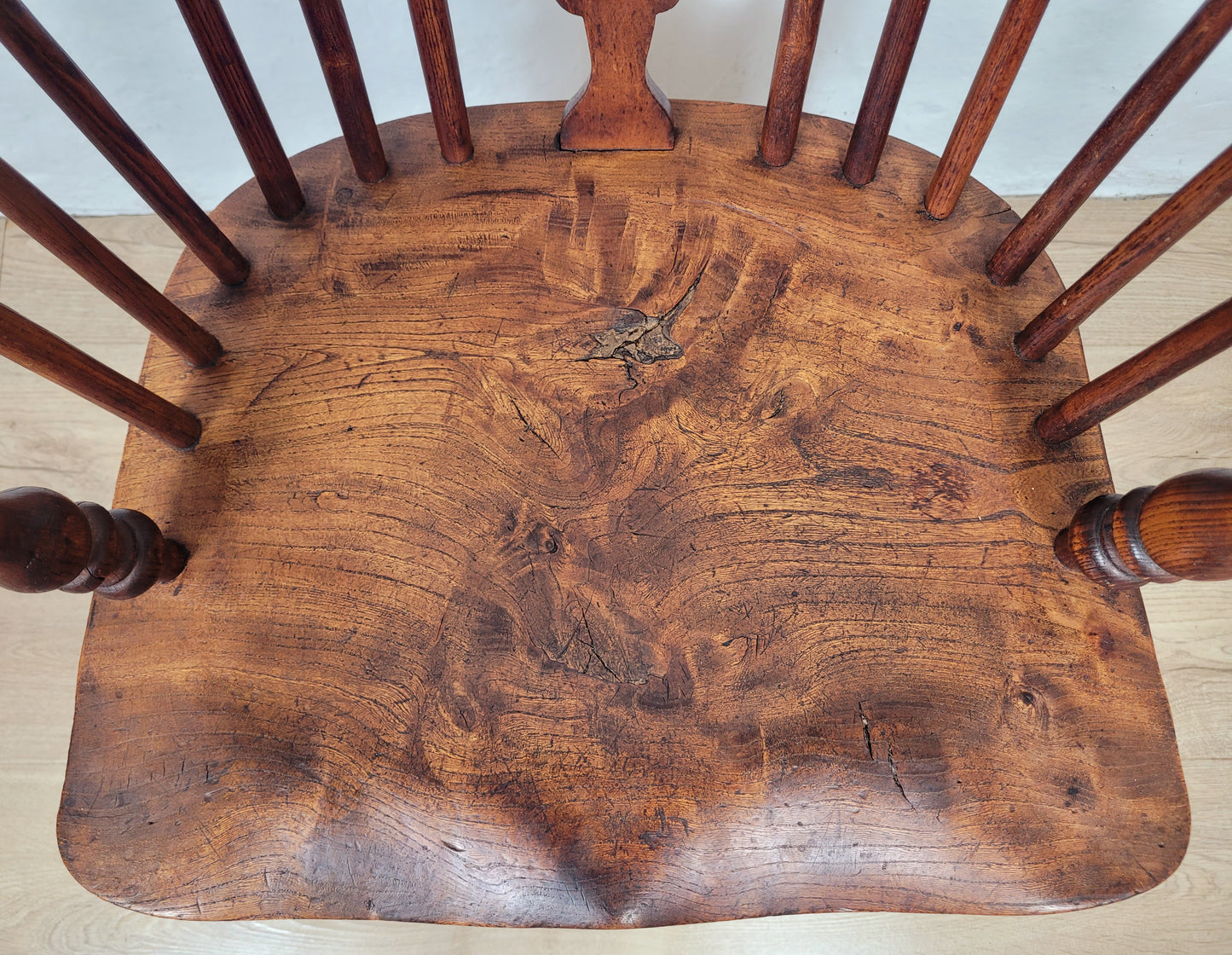 Victorian Windsor Armchair HoopBack Crinoline Stretcher 19thC Delivery Available