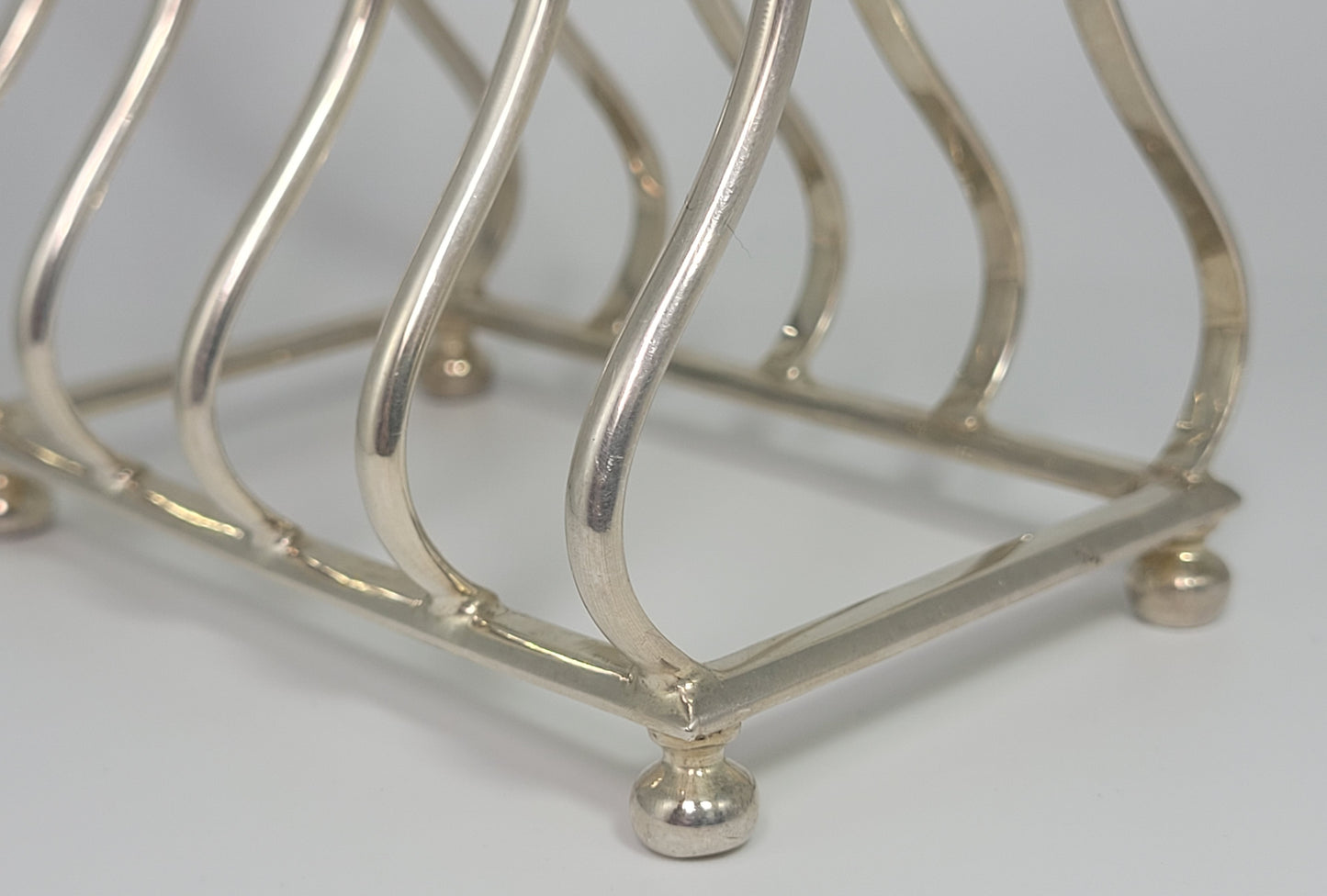 Sheffield Silver Toast Rack Hallmarked English Edwardian 1900 Tableware Postage Available