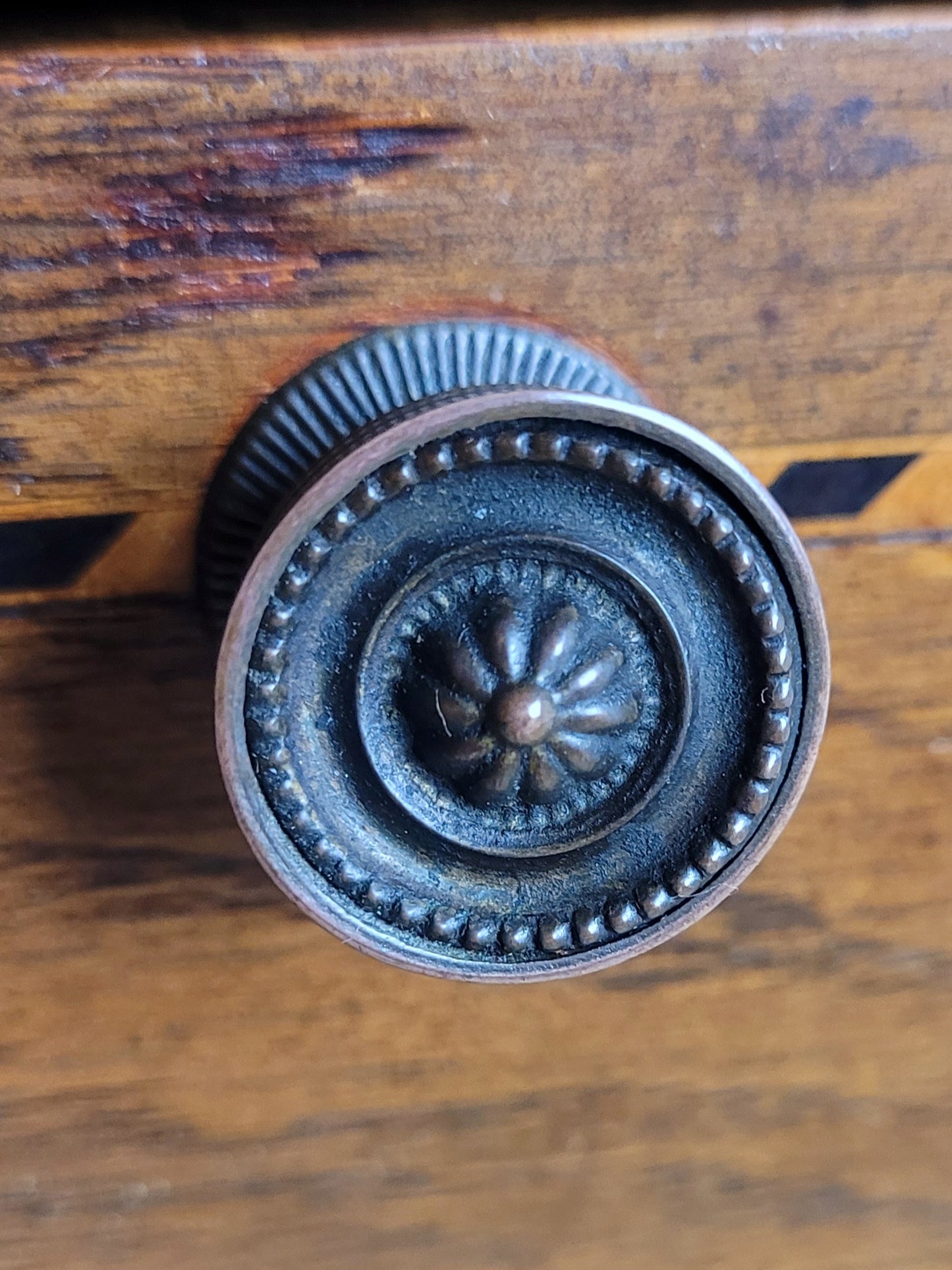 Vintage Student Writing Desk Lockable Inlaid Oak 1950s Delivery Available