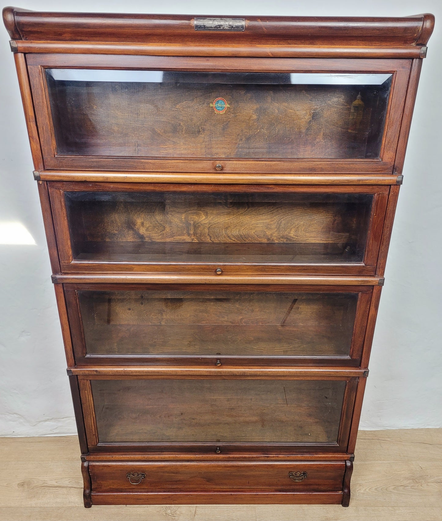 Globe Wernicke Barristers Bookcase 4 Stackable Glass Door Delivery Available