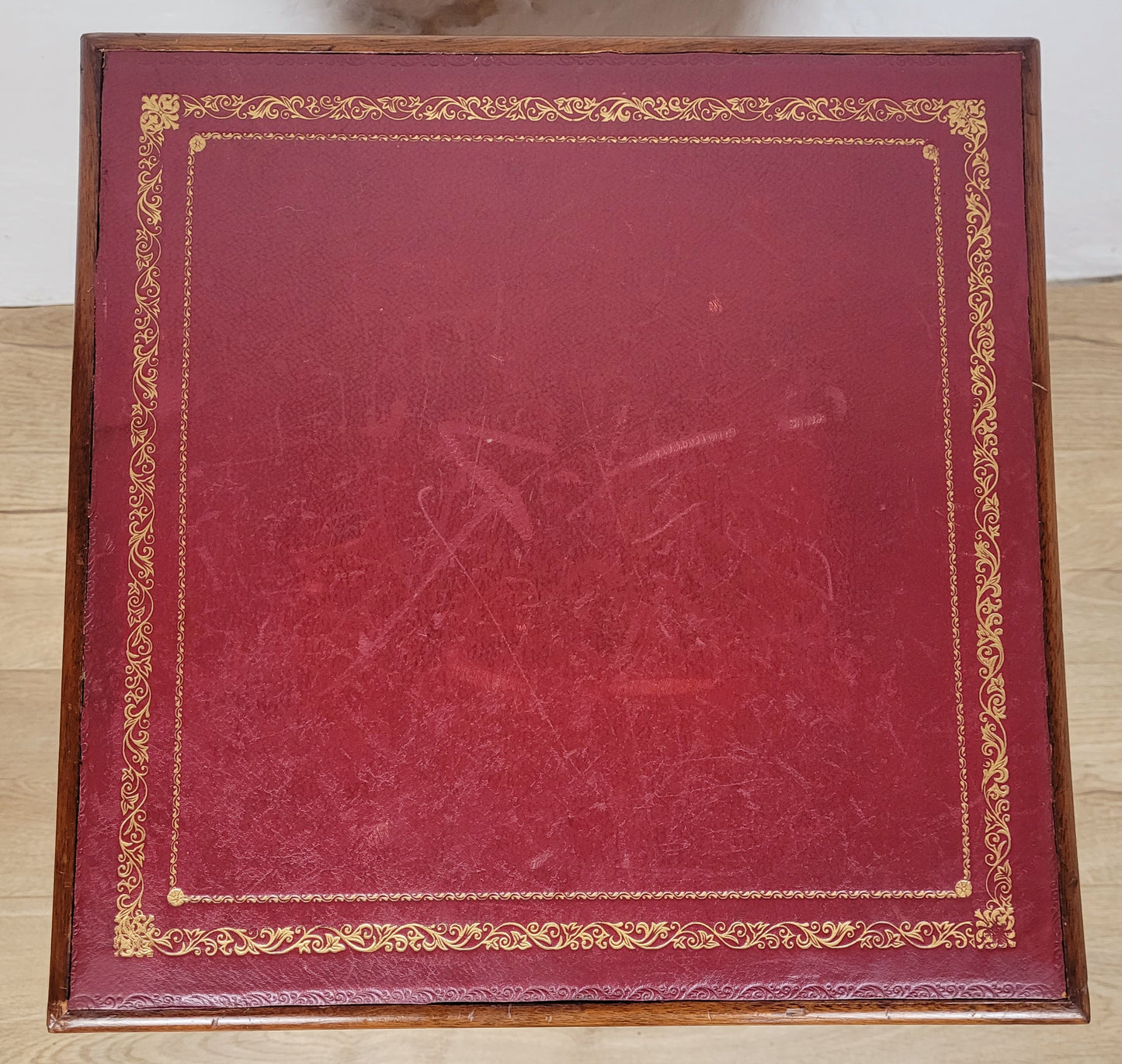 Vintage Bedside Table Leather Top Lid Mid 20th-century Postage Available