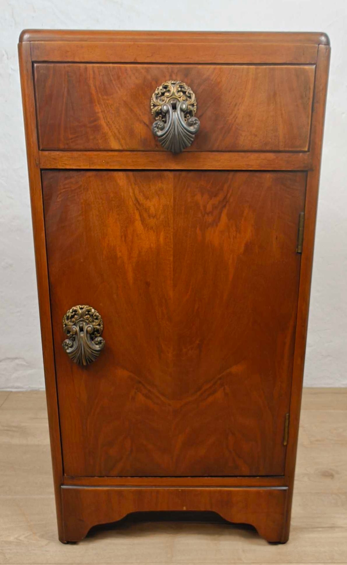 Vintage Bedside Cabinet B&E Furniture Walnut Mid 20th-Century Postage Available