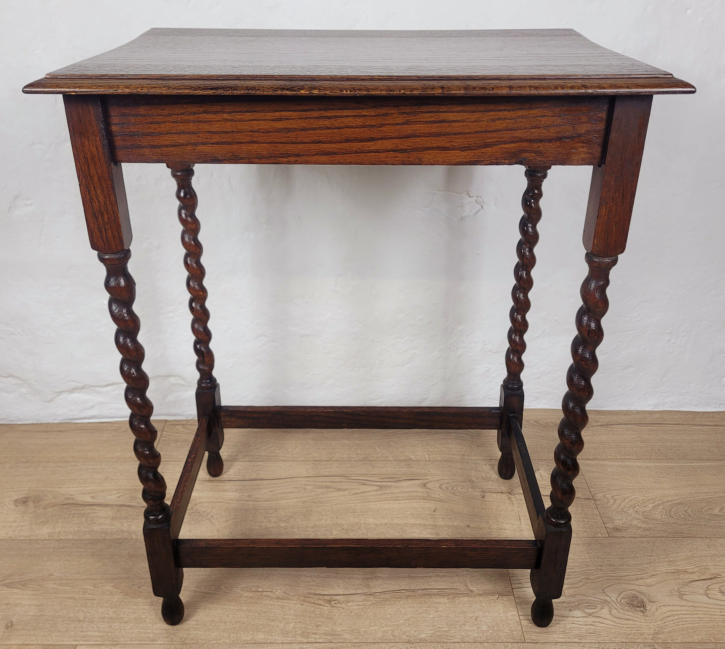 Barley Twist Side Table Vintage Rectangular Country English Postage Available